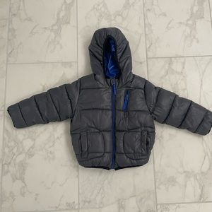 Zara Gray Puffer Jacket 2-3